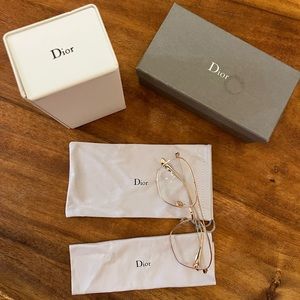 Christian Dior eyeglass (Brand New with box , dust bag , case, chamoise )